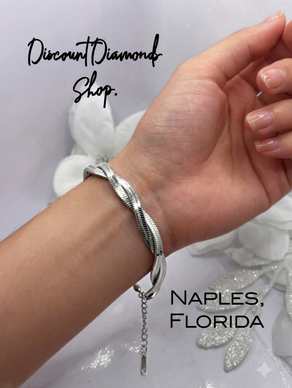 Double Strand Titanium Stainless Steel Snake Chain Bracelet 